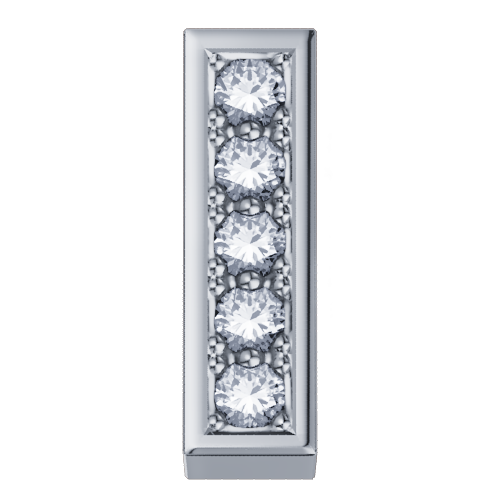 Charm Elements Donna in Oro bianco Diamante 0.01 Ct DCHF3319I.001 - DCHF3319I.001